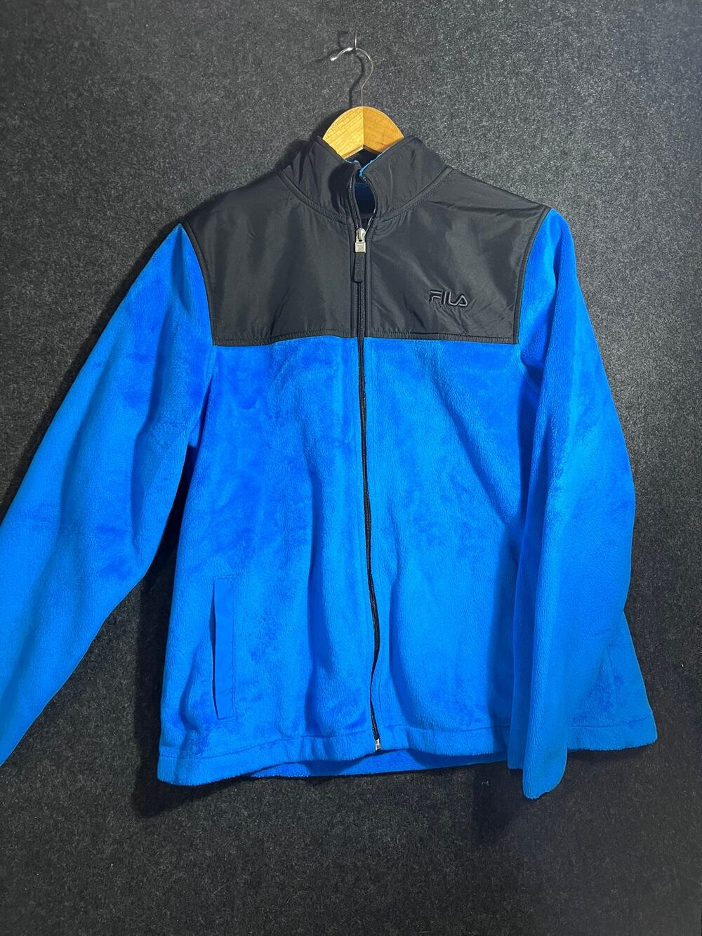 Fila blue fleece jacket